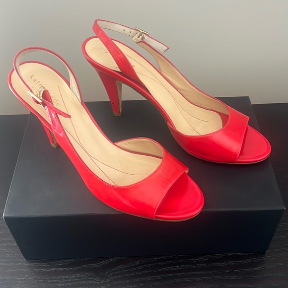 kate spade Shoes - KATE SPADE Patent Leather Slingback Sandals